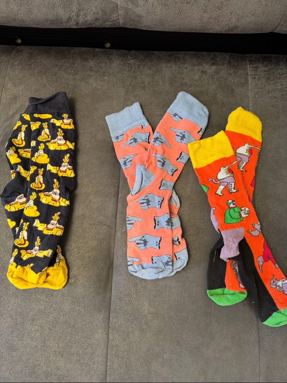 Happy Socks Men's Colorful Novelty Crew Socks Beatles Limited Edition